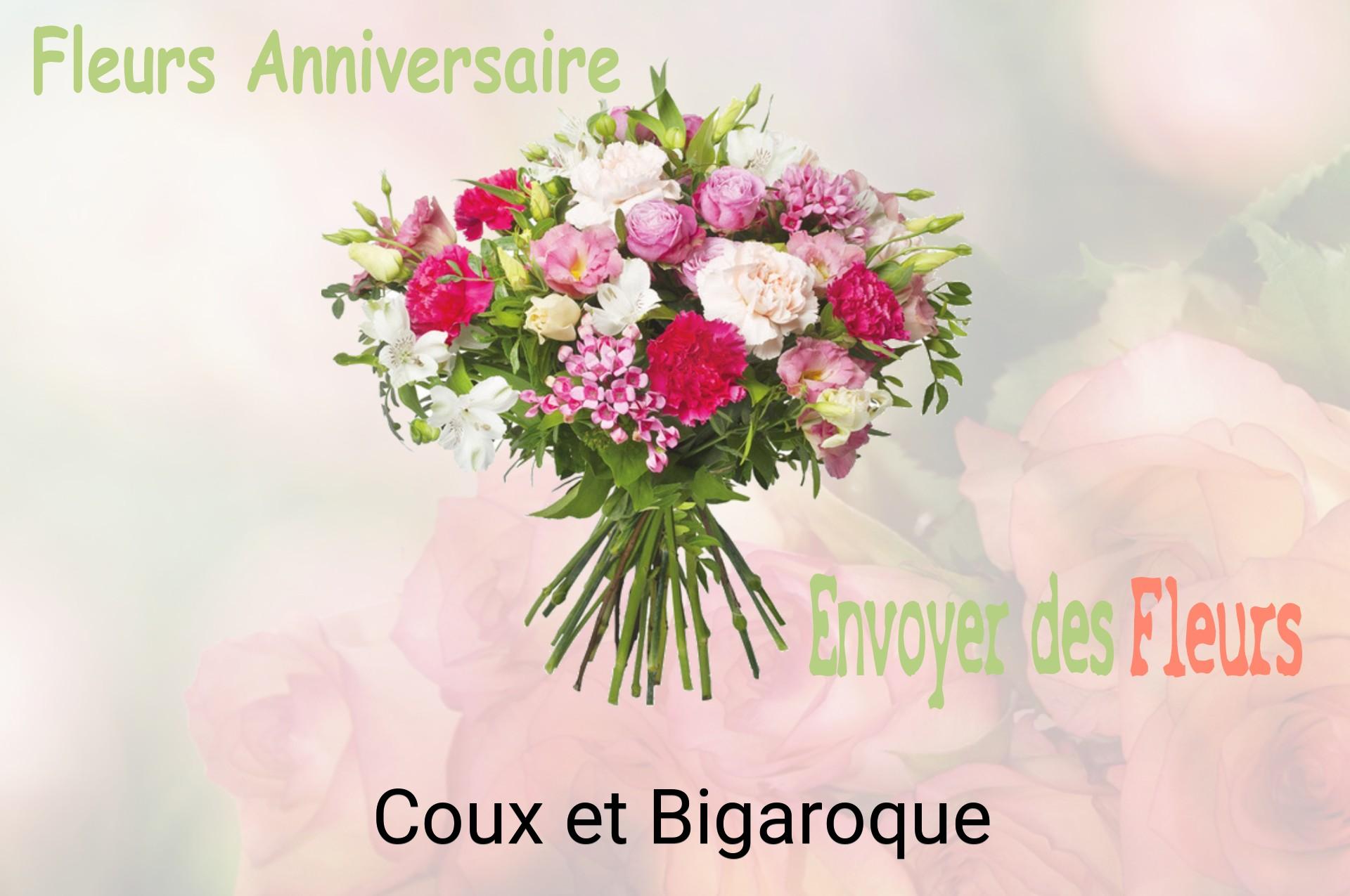 Bouquet de fleurs d’anniversaire livré à Coux-et-Bigaroque