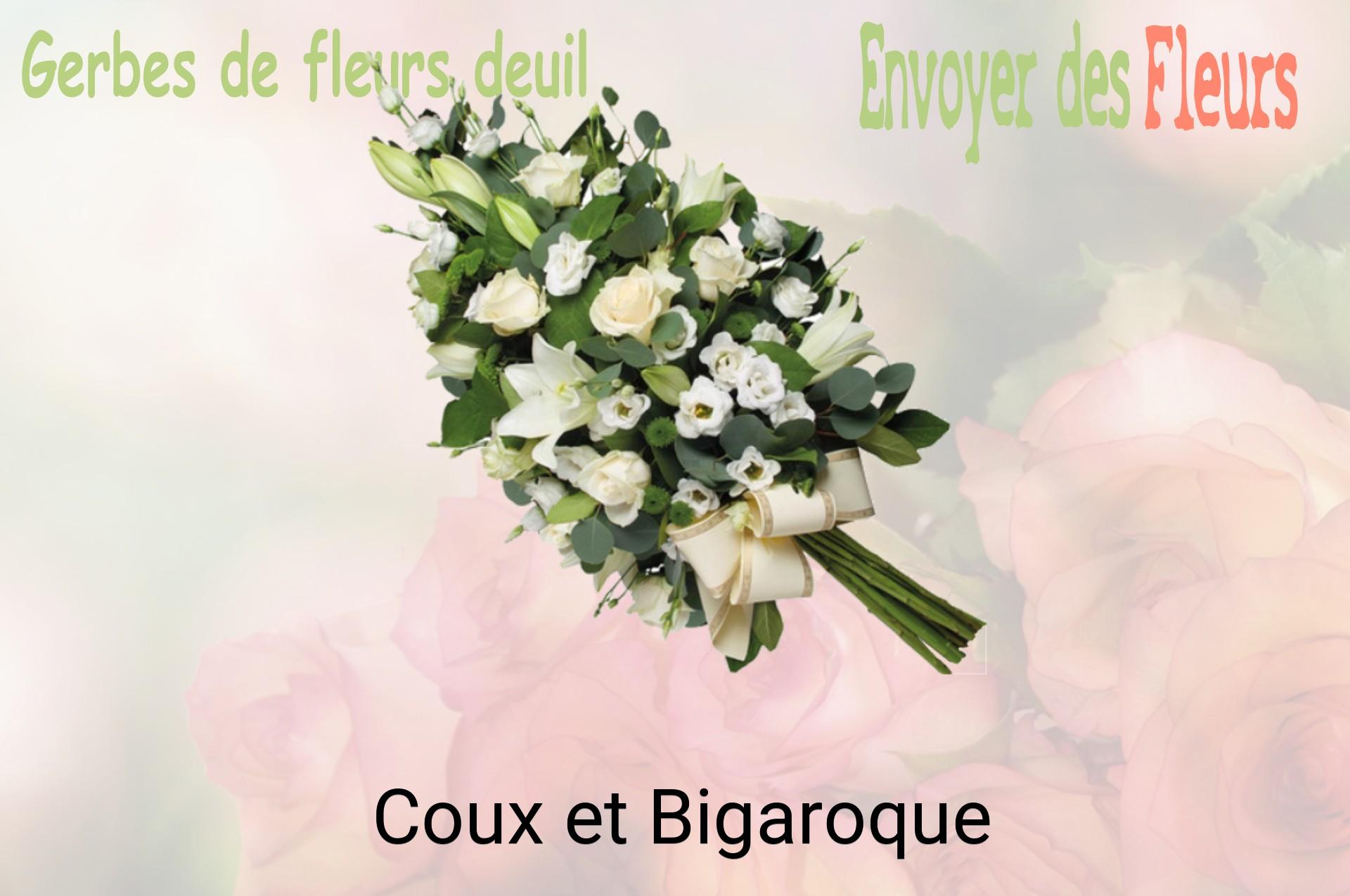 Gerbe de fleurs de deuil livrée à Coux-et-Bigaroque